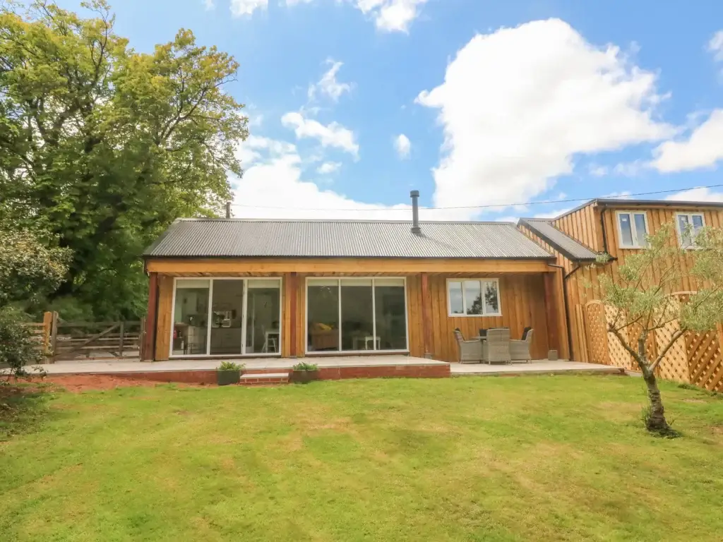 View from rear garden of Langdale Barn near Dartmoor Devon