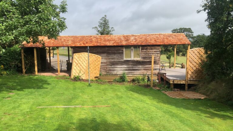 shingle roof during conversion