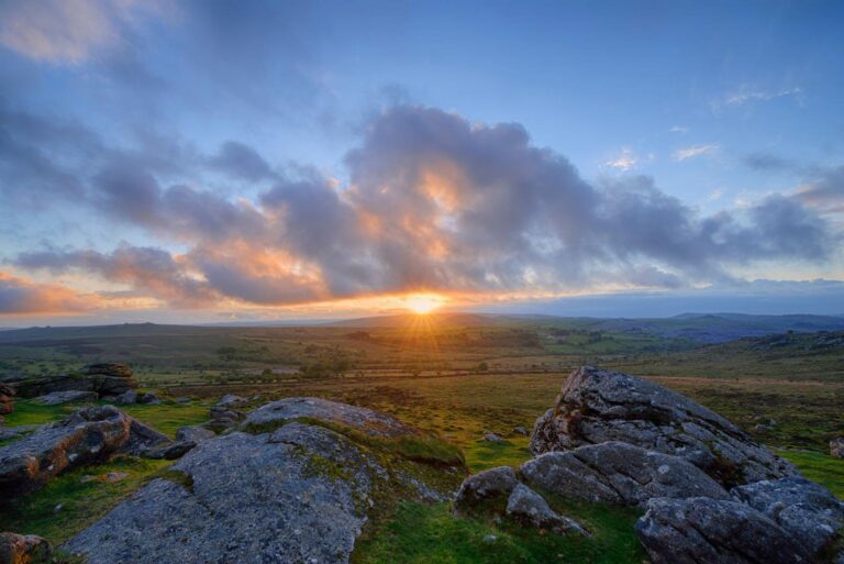 Dartmoor from Langdale Darn & Lodge Devon